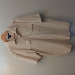 Like New Daniel Cremieux XL Cream Cotton/Linen Summer Shirt